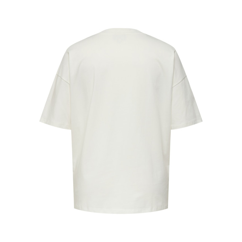 ONLY CARMAKOMA Winova S/S Loose T-shirt - Cloud Dancer
