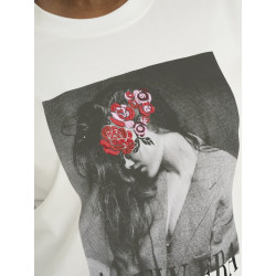 ONLY CARMAKOMA Winova S/S Loose T-shirt - Cloud Dancer