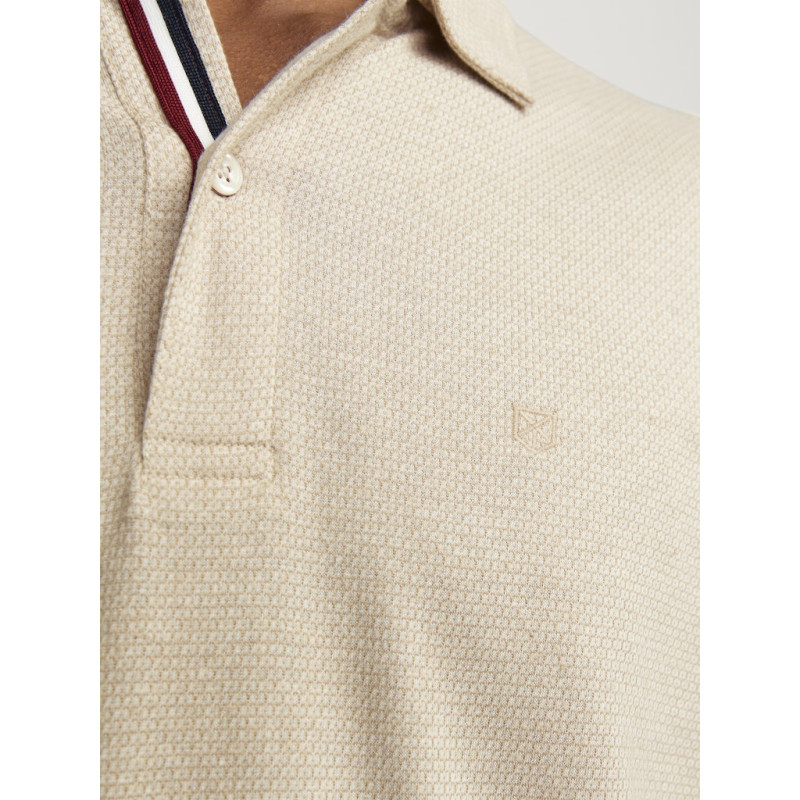 JACK & JONES Benjamin S/S Polo - Moonbeam