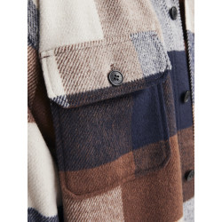 JACK & JONES Bradley Ollie Overshirt L/S - Navy Blazer