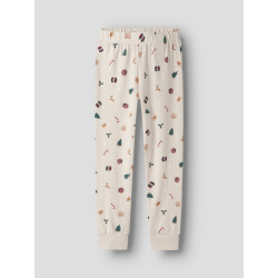 NAME IT KIDS Vismas L/S Natsæt - Whitecap Gray / Xmas