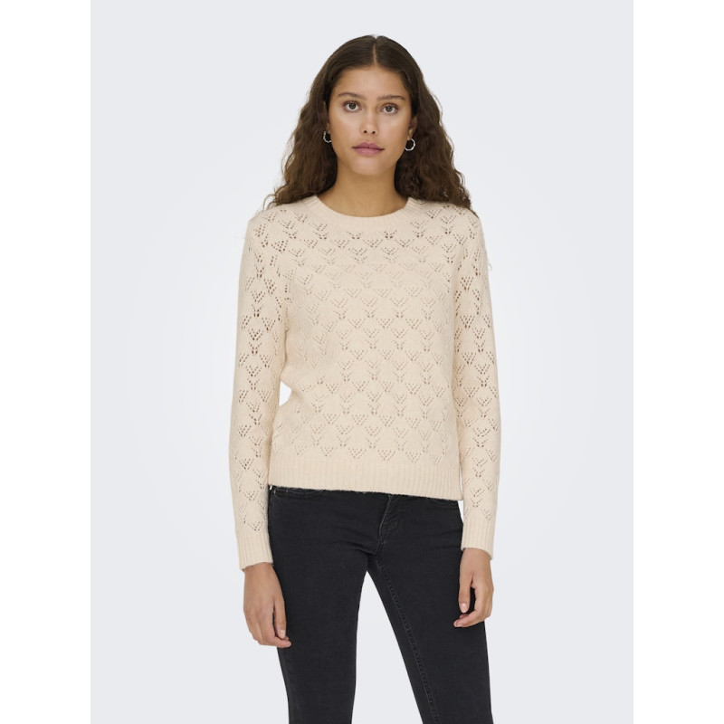 JDY Amanda Strik Sweater - Whitecap Gray