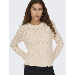 JDY Amanda Strik Sweater - Whitecap Gray