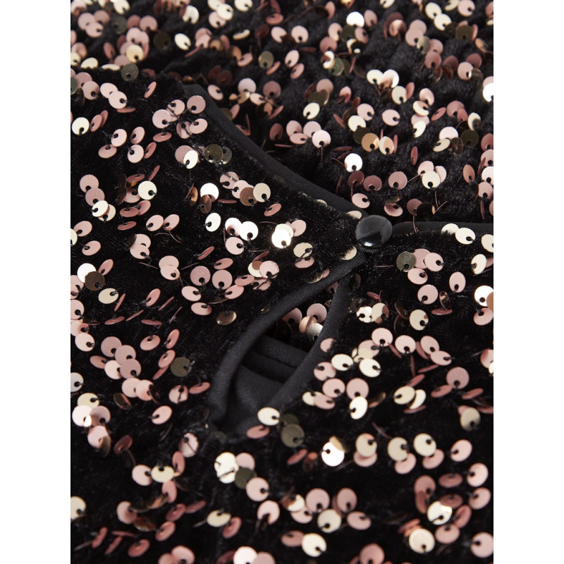 NAME IT KIDS Runica Paillet Kjole - Copper