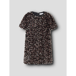 NAME IT KIDS Runica Paillet Kjole - Copper