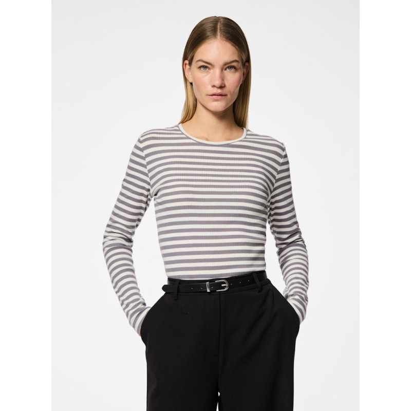 PIECES Myra Tyndt Bælte - Sort / Silver Buckle