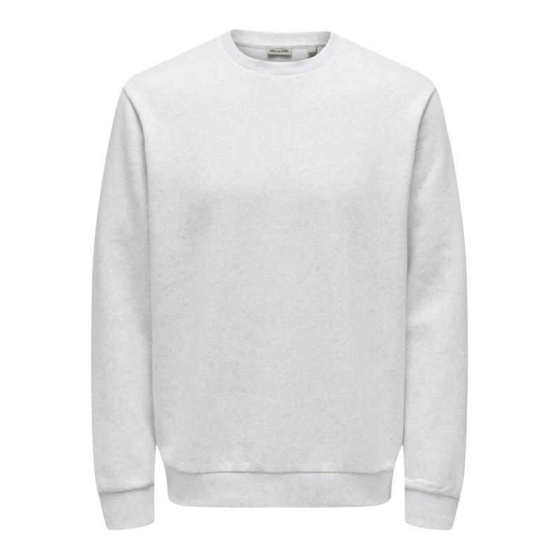 ONLY & SONS Ceres Sweatshirt - Super Light Grey Melange