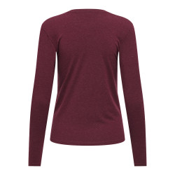 ONLY Sia L/S Bluse - Cabernet