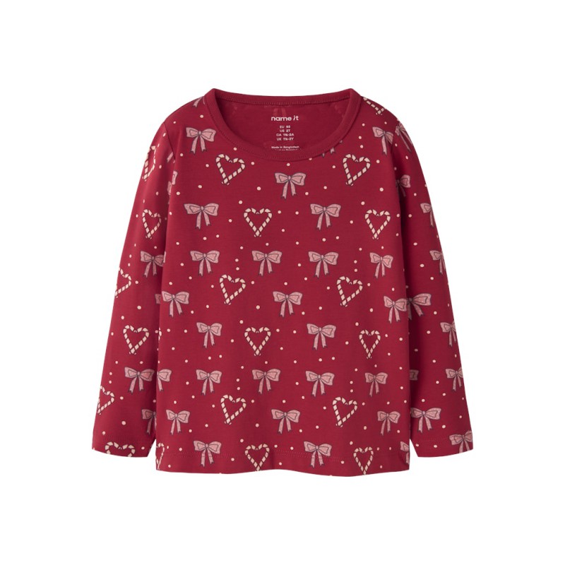 NAME IT MINI Fri L/S Bluse - Jester Red
