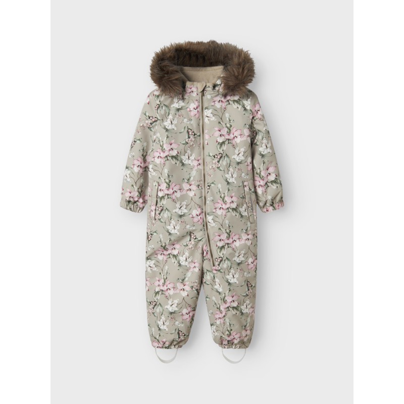 NAME IT MINI Snow10 Flyverdragt - Pure Cashmere / Mellow Flower