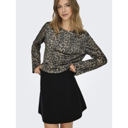 ONLY Calina Strik Nederdel - Sort