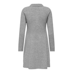 JDY Rosemary L/S Strik Kjole - Light Grey Melange