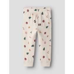 NAME IT MINI Vismas L/S Pyjamas Sæt - Whitecap Gray / Xmas