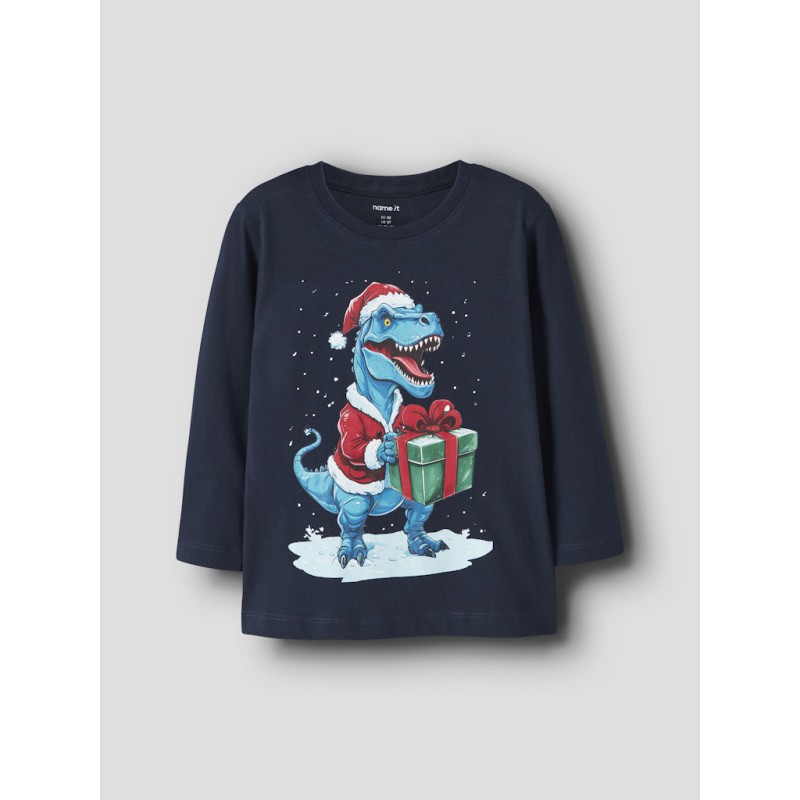 NAME IT MINI Vosmas L/S Bluse - Navy Blazer