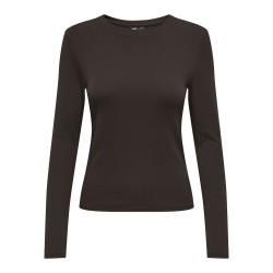 ONLY Riley L/S Bluse - Black Coffee