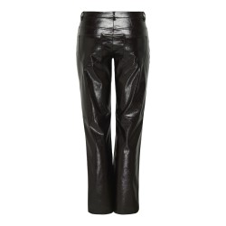 JDY Cosmo Imiterede Læderbukser - Black Bean