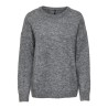 ONLY Azu L/S Strik Sweater - Dark Grey Melange