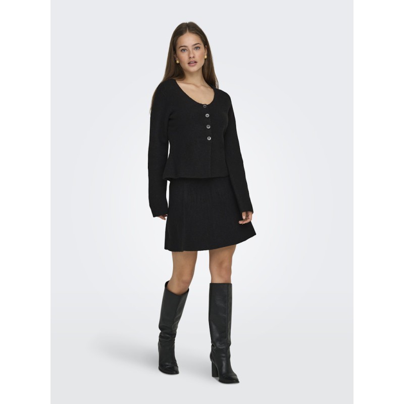 JDY Lea L/S Strik Cardigan - Sort