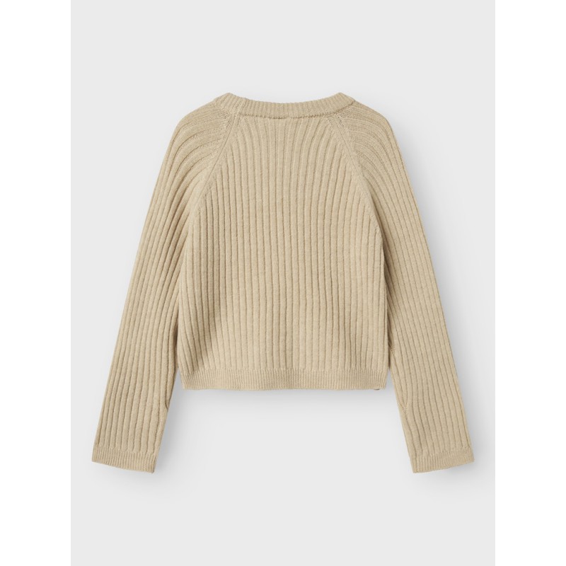 NAME IT KIDS Rikine L/S Strik Pullover - Doeskin