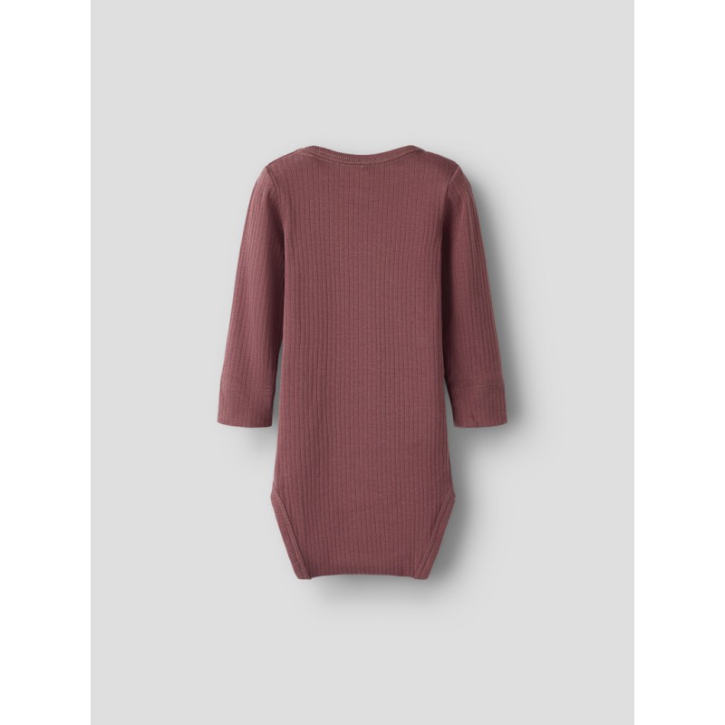 NAME IT BABY Ofulla L/S Bodystocking - Rose Brown