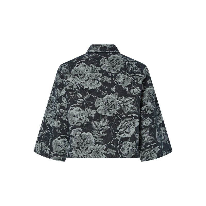 PIECES Marosa Denim Skjorte - Sort / Rose