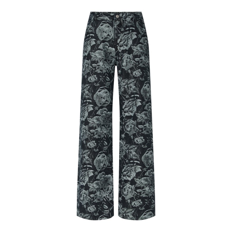 PIECES Marosa Jeans - Sort / Rose