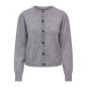 ONLY Camille Basic L/S Cardigan - Medium Grey Melange