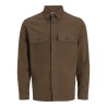 JACK & JONES PLUS Rayle Melange L/S Overshirt - Malt Ball