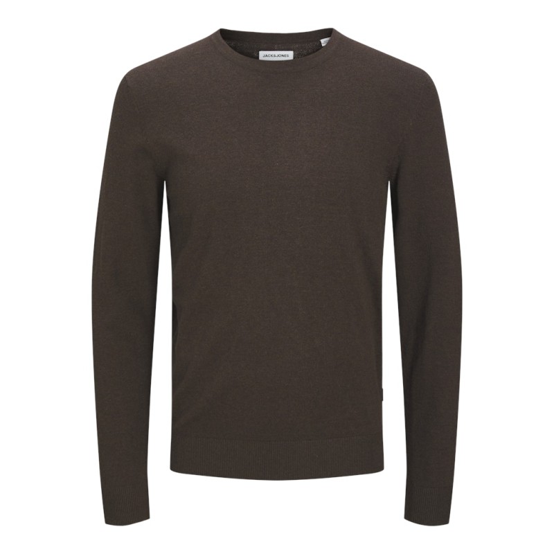 JACK & JONES Emil Crew Neck Pullover - Mulch / Twist