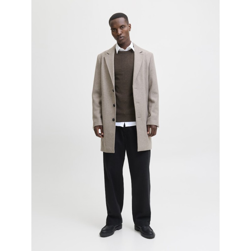 JACK & JONES Emil Crew Neck Pullover - Mulch / Twist