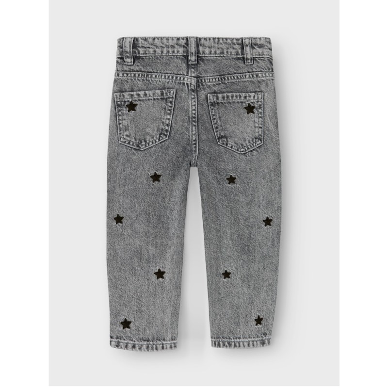 NAME IT MINI Bella Mom Jeans - Medium Grey Denim / Stars