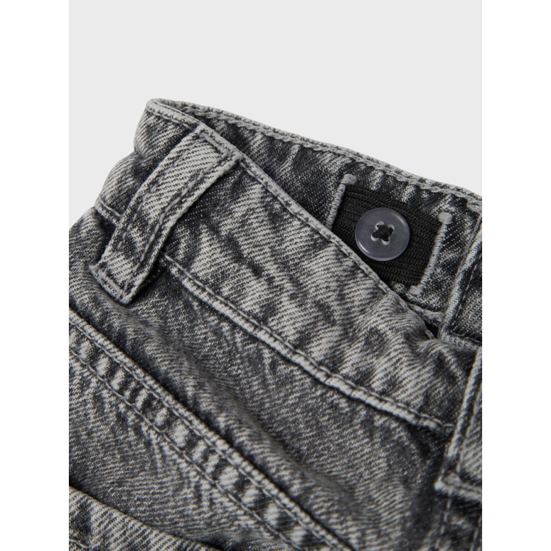 NAME IT MINI Bella Mom Jeans - Medium Grey Denim / Stars