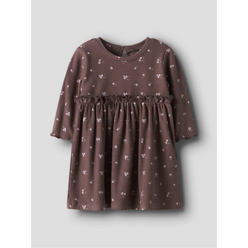NAME IT BABY Soho L/S Kjole - Peppercorn