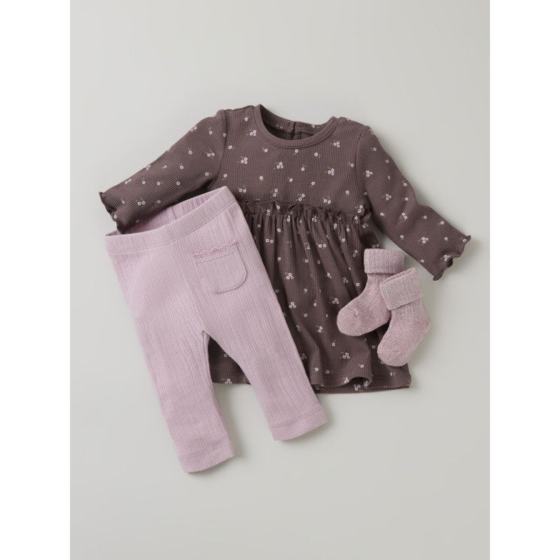 NAME IT BABY Soho L/S Kjole - Peppercorn