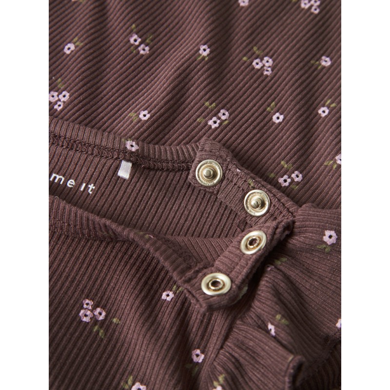 NAME IT BABY Soho L/S Bodystocking - Peppercorn