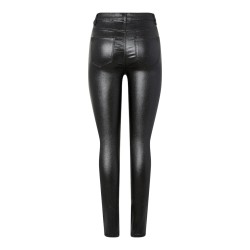PIECES Highskin Glitter Jeggings - Sort / Glitter