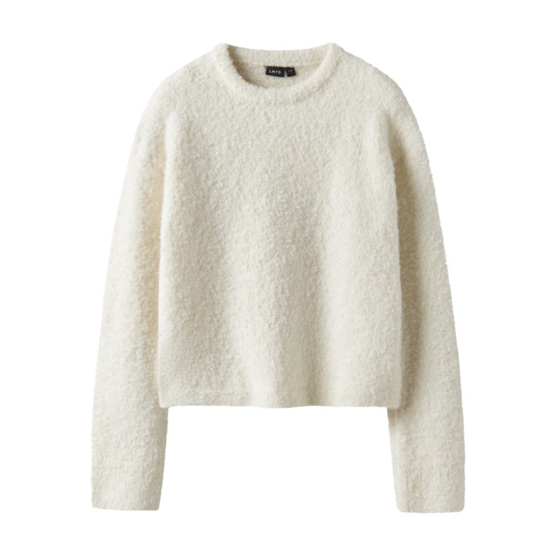 LMTD Roucle L/S Strik Sweater - Antique White
