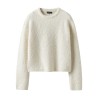 LMTD Roucle L/S Strik Sweater - Antique White