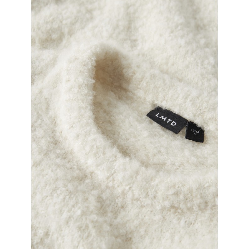 LMTD Roucle L/S Strik Sweater - Antique White