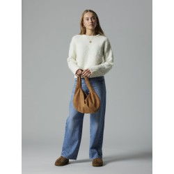 LMTD Roucle L/S Strik Sweater - Antique White