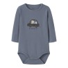 NAME IT BABY Remus L/S Bodystocking - Flint Stone