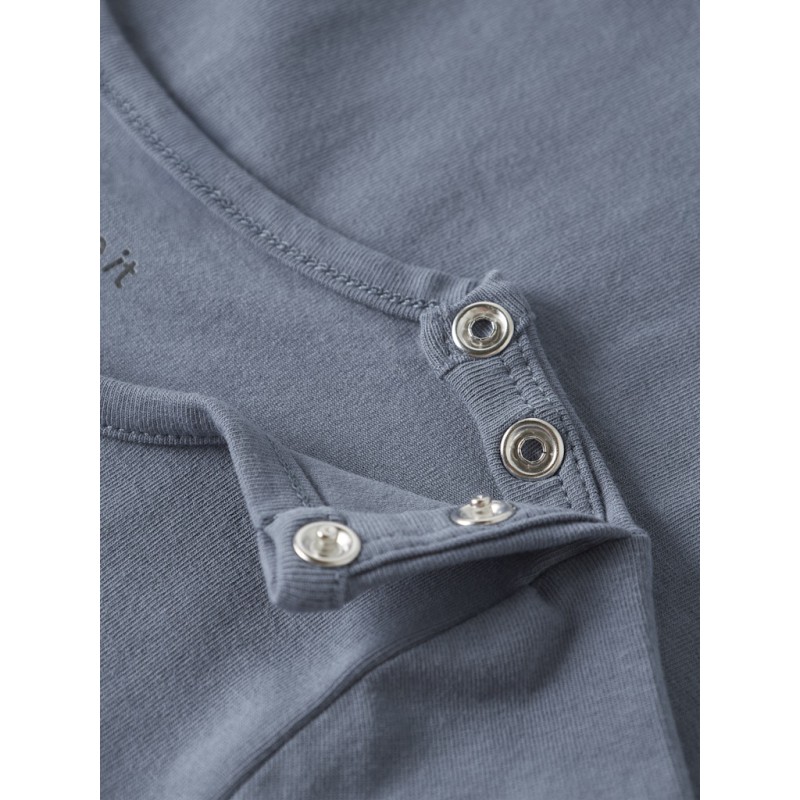 NAME IT BABY Remus L/S Bodystocking - Flint Stone