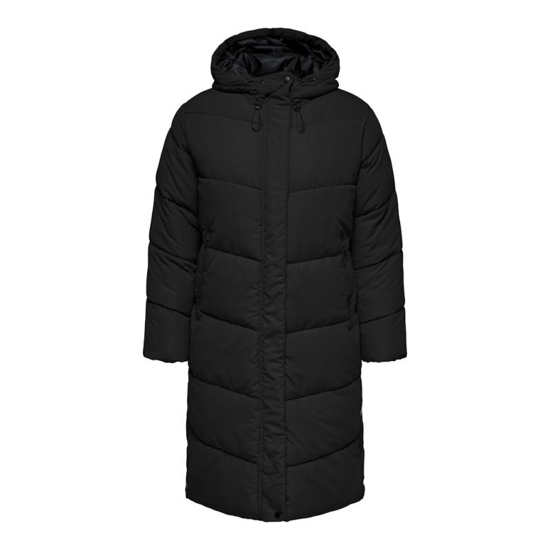 ONLY CARMAKOMA Maggi Lang Dynejakke - Sort