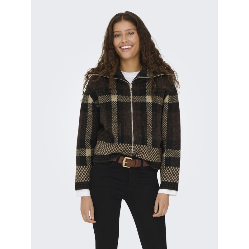 JDY Phoenix L/S Strik Cardigan - Chocolate Torte