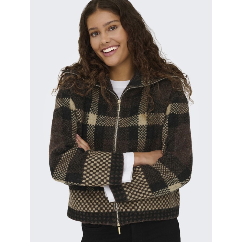 JDY Phoenix L/S Strik Cardigan - Chocolate Torte