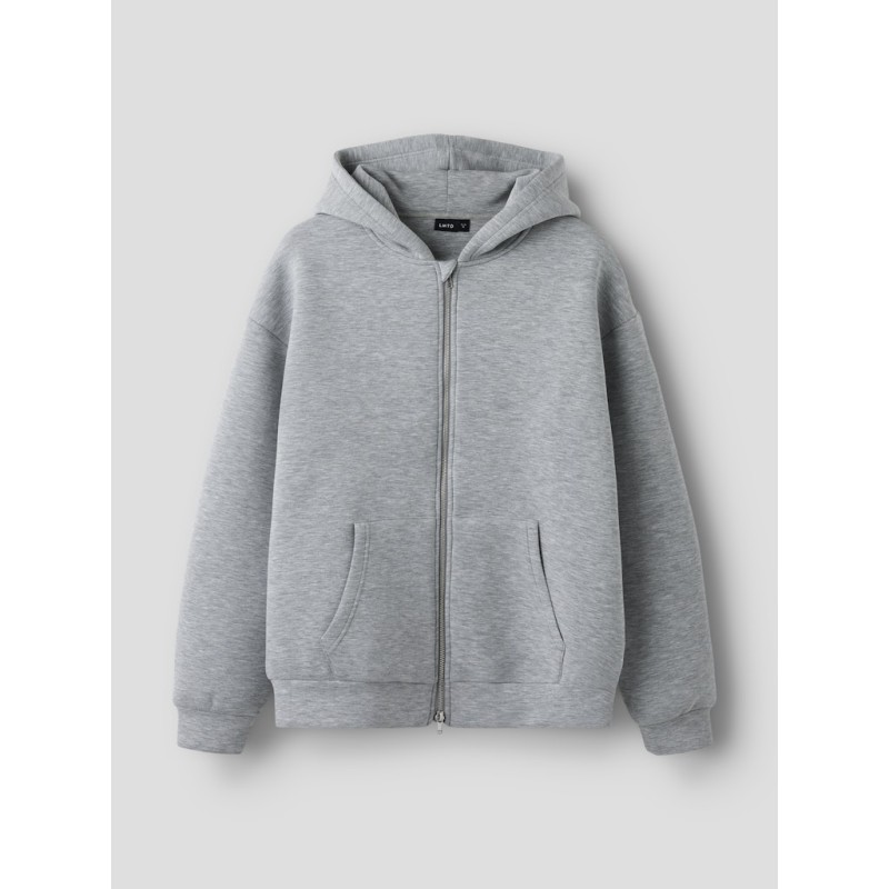 LMTD Halfa L/S Scuba Cardigan - Light Grey Melange