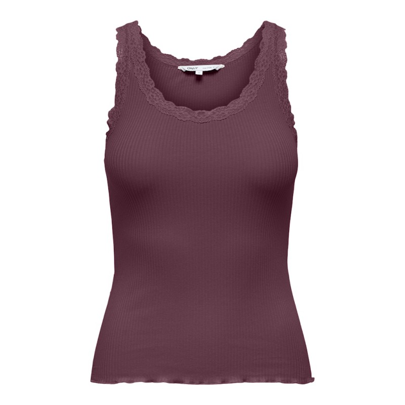 ONLY Sara Sharai Blonde Tanktop - Burgundy