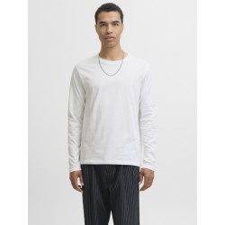 JACK&JONES Basic Tee L/S O-Neck - Hvid