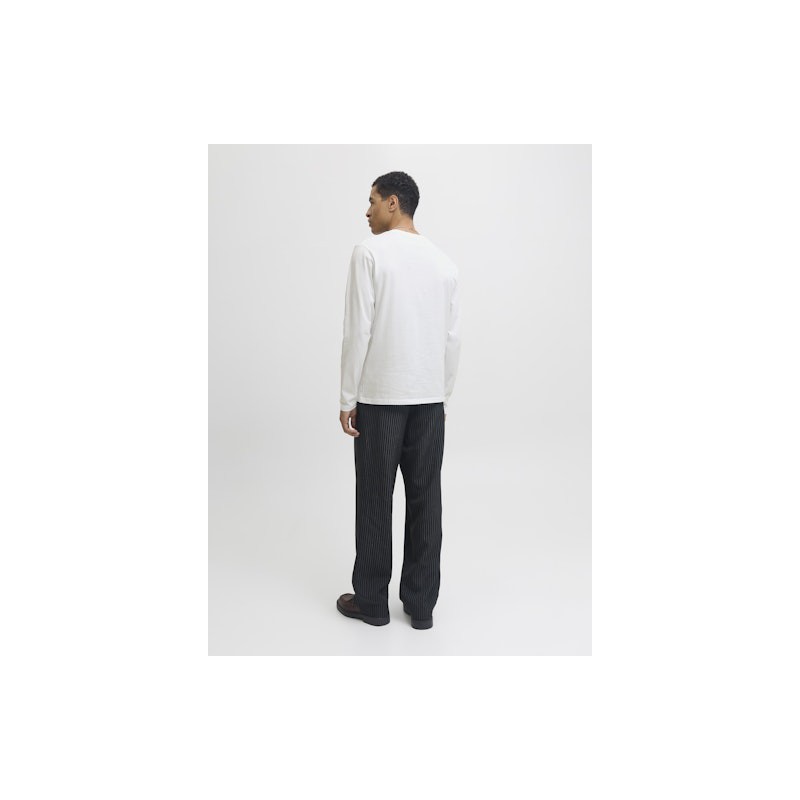 JACK&JONES Basic Tee L/S O-Neck - Hvid