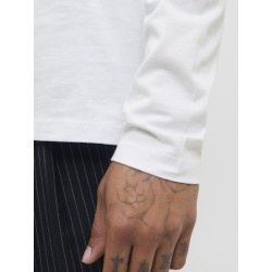 JACK&JONES Basic Tee L/S O-Neck - Hvid